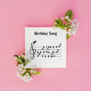 Custom Songbird Treble Clef Art