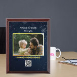 Custom Soundwave Art, Voice Recording Gift, Soundw Award Plaque<br><div class="desc">Capture your special moments with this unique Valentines Day Soundwave Art. This scanable music art photo print lets you visually represent your favorite song, making it a perfect song art soundwave gift. Use the printable QR music code to instantly play your cherished tune. This sound wave photo print is perfect...</div>