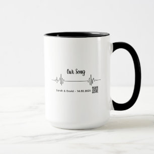 Custom Soundwave Song Code Mug-Personalized Voice Mug