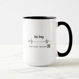 Custom Soundwave Song Code Mug-Personalized Voice  Mug