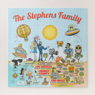 Custom Southern California Jigsaw Puzzle