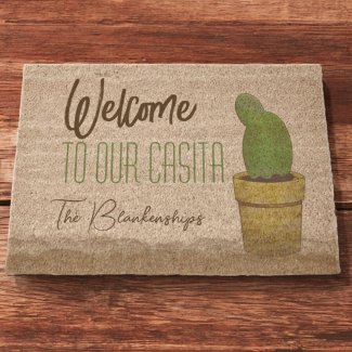 Custom Southwest Paddle Cactus Art WELCOME