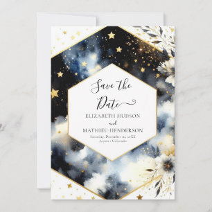 Custom Space Celestial Wedding Save The Date
