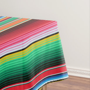 Custom Spanish Serape Mexican Blanket Fiesta Tablecloth