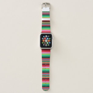 Custom Spanish Serape Mexican Blanket Personalized Apple Watch Band