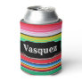 Custom Spanish Serape Mexican Blanket Personalized Can Cooler