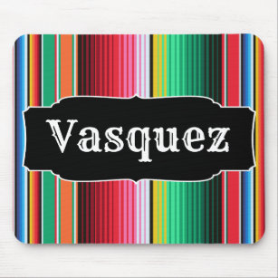 Custom Spanish Serape Mexican Blanket Personalized Mouse Pad