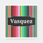Custom Spanish Serape Mexican Blanket Personalized Napkins