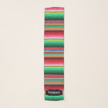 Custom Spanish Serape Mexican Blanket Personalized Scarf<br><div class="desc">Custom Spanish Serape Mexican Blanket Personalized                   Name Text Mexico Fiesta</div>