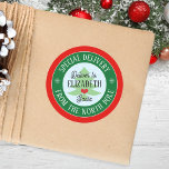 Custom Special Delivery From Santa Kids Christmas Classic Round Sticker<br><div class="desc">My Custom Special Delivery From Santa Kids Christmas Classic Round Stickers are perfect to keep your kids in the spirit of Christmas. Place on gifts and watch your little ones surprise.</div>