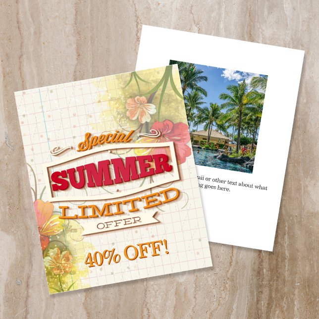 Custom Special Summer Limited Offer Flyer (Creator Uploaded)