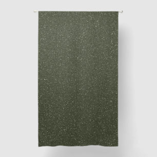 Custom Speckled Moss Green Curtain Panel