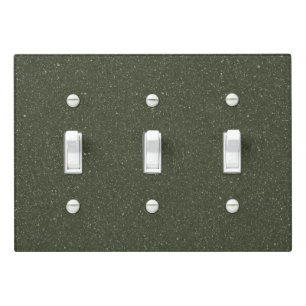 Custom Speckled Moss Green Light Switch Cover