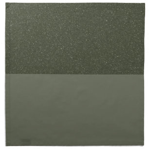 Custom Speckled Moss Green Split Cloth Napkin Set