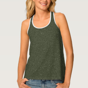 Custom Speckled Moss Green Women's Racerback Tank
