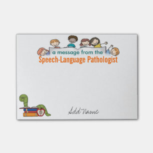 Custom Speech-Language Pathologist Sticky Notes