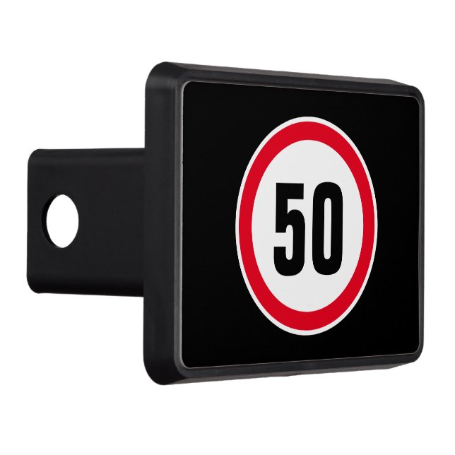 Custom speed sign for car trailer hitch cover (Right)