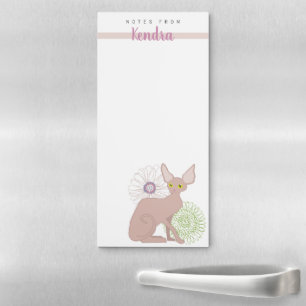 Custom Sphynx Cat Magnetic Notepad