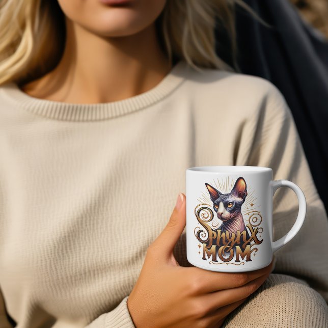 Custom Sphynx Cat Mom Mug Mother's Day  (Sphynx Cat Mom Coffee Mug Mother's Day)
