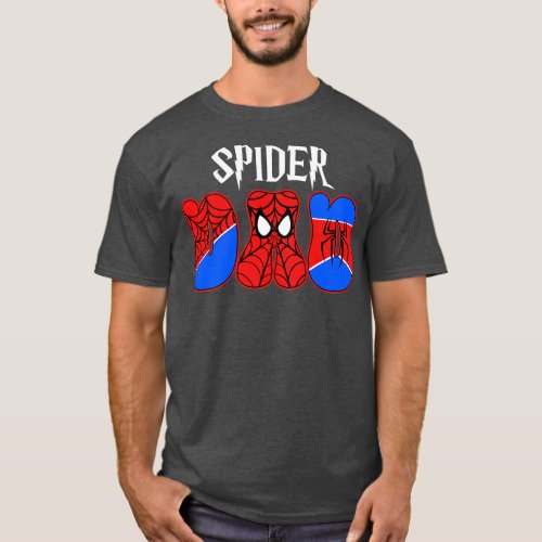 Custom Spider Dad Family Gift for Women Father day T_Shirt