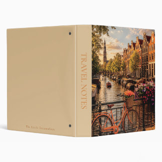 Custom Spine Amsterdam Bicycle 3 Ring Binder