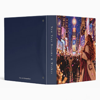 Custom Spine New York New Year Resolution 3 Ring Binder