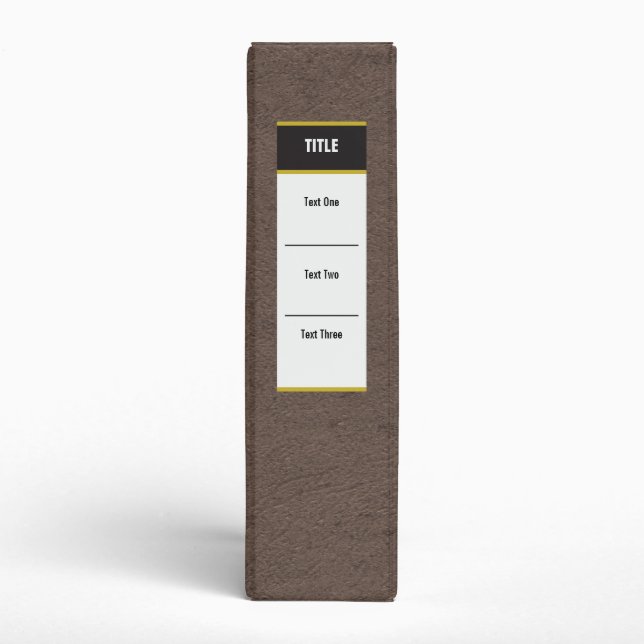 Custom Spine Pritned Label Binder (Spine)