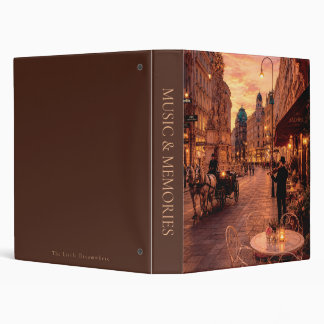 Custom Spine Vienna Night Memories 3 Ring Binder