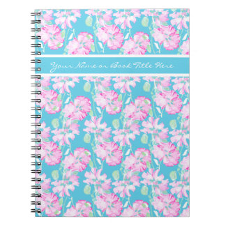 Custom Spiral Notebook or Journal, Pink Roses