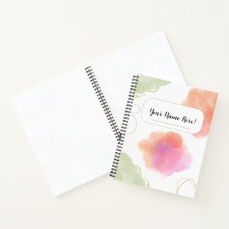 Custom Spiral Notebook – Watercolor Cover