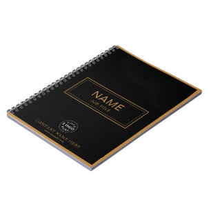 Custom Spiral Notebook with Name & Business Logo