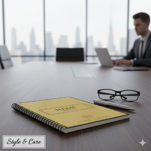 Custom Spiral Notebook with Name & Business Logo