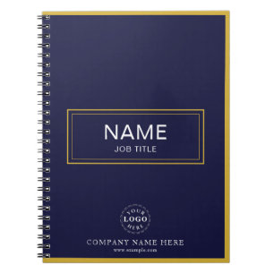 Custom Spiral Notebook with Name & Business Logo