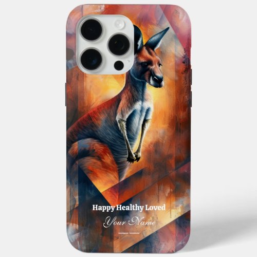 Custom  Spiritual Kangaroo iPhone 15 ProMax Case