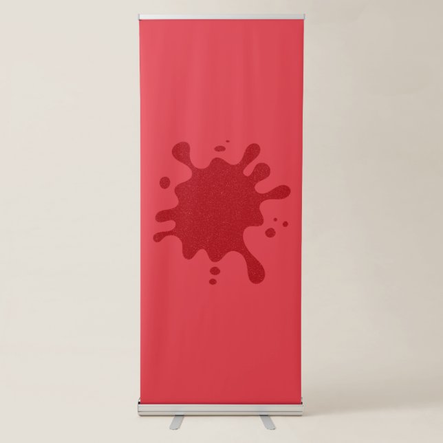 Custom Splash Tomato Red Vertical Banner (Front)