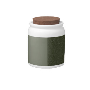 Custom Split Moss Green Candy Jar