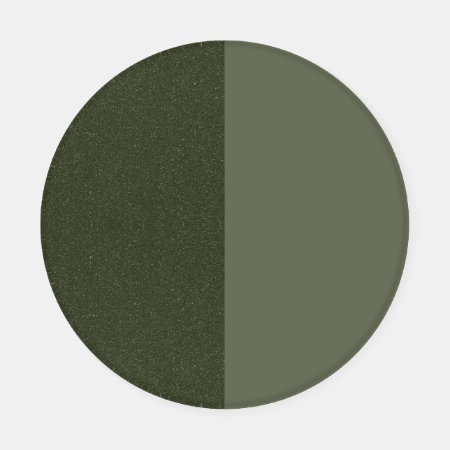 Custom Split Moss Green Coaster – Matte & Textured Set (Single)
