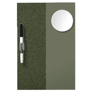 Custom Split Moss Green Dry Erase Board