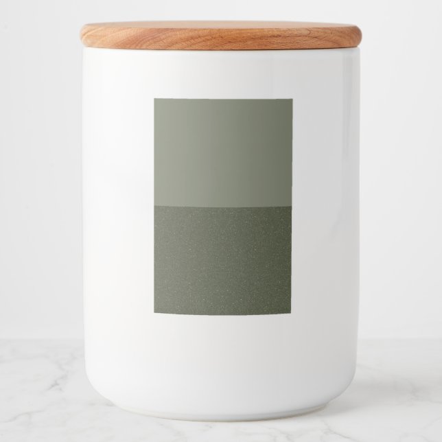 Custom Split Moss Green Label Jar – Bulk Friendly (Front)