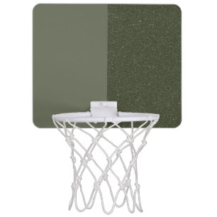 Custom Split Moss Green Noise Mini Basketball Hoop