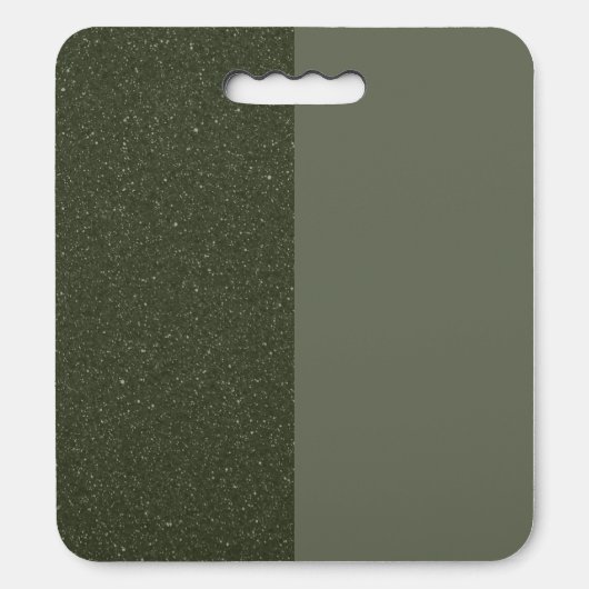 Custom Split Moss Stadium Seat – Sparkle & Matte Cushion (Front Vertical)