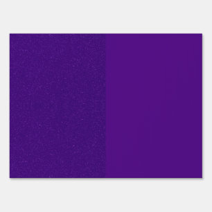 Custom Split Purple Glitter Yard Sign