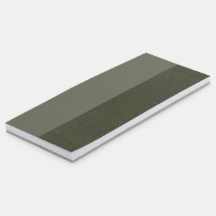 Custom Split Texture Moss Green Magnetic Notepad
