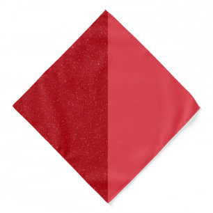 Custom Split Tomato Red Bandana — Noise & Solid