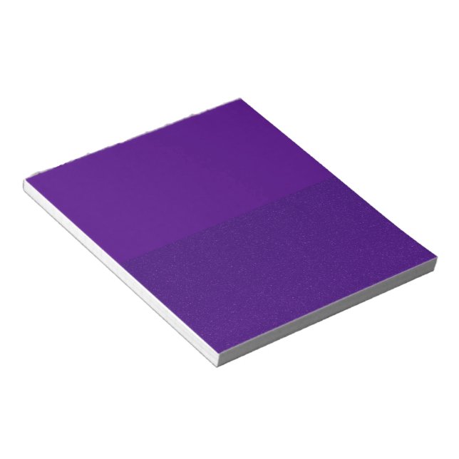 Custom Split-Tone Purple Notepad (Angled)