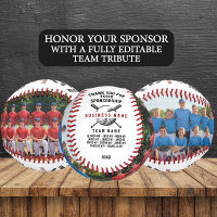 Custom Sponsor Thank You Gift with Team Photos