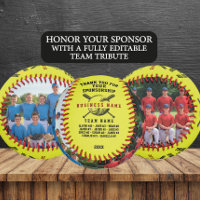 Custom Sponsor Thank You Gift with Team Photos