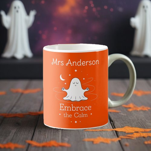 Custom Spooky Self_Care Mug _ Embrace the Calm