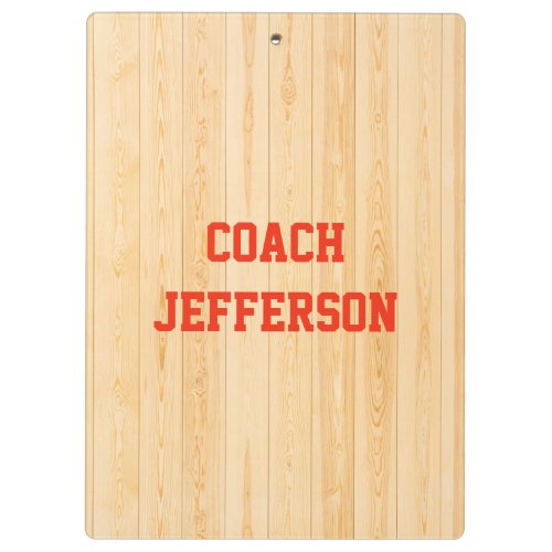 Custom sport coach gym floor clipboard