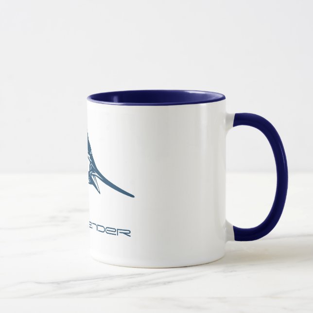 Custom Sport Fishing | Jumping Blue Swordfish Mug (Right)